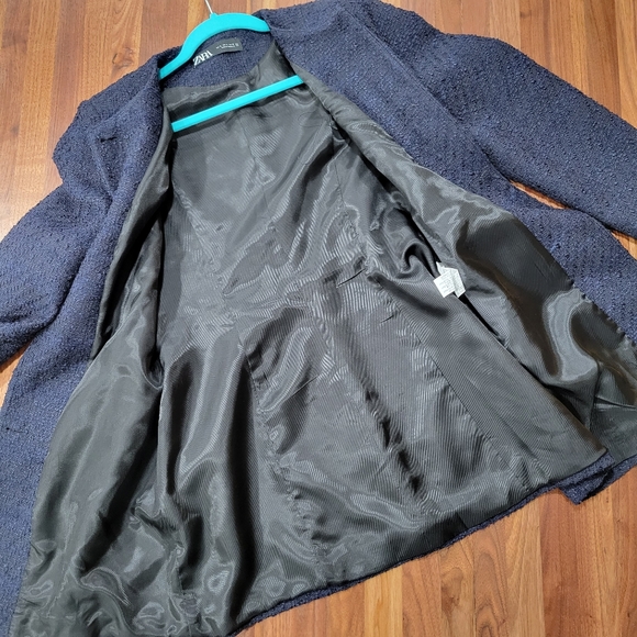 Zara Navy Coat - Picture 10 of 10